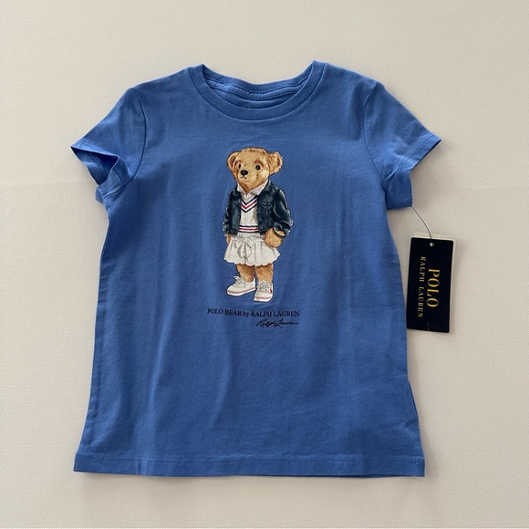 Polo Ralph Lauren Other - Polo Ralph Lauren 4T 6 8-10 Toddler Girl Bear Shirt T-shirt Tee NWT